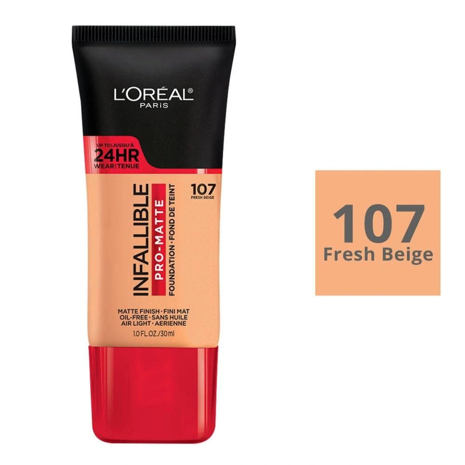 Loreal Infallible Pro Matte 107 Fresh Beige - Pink Beauty
