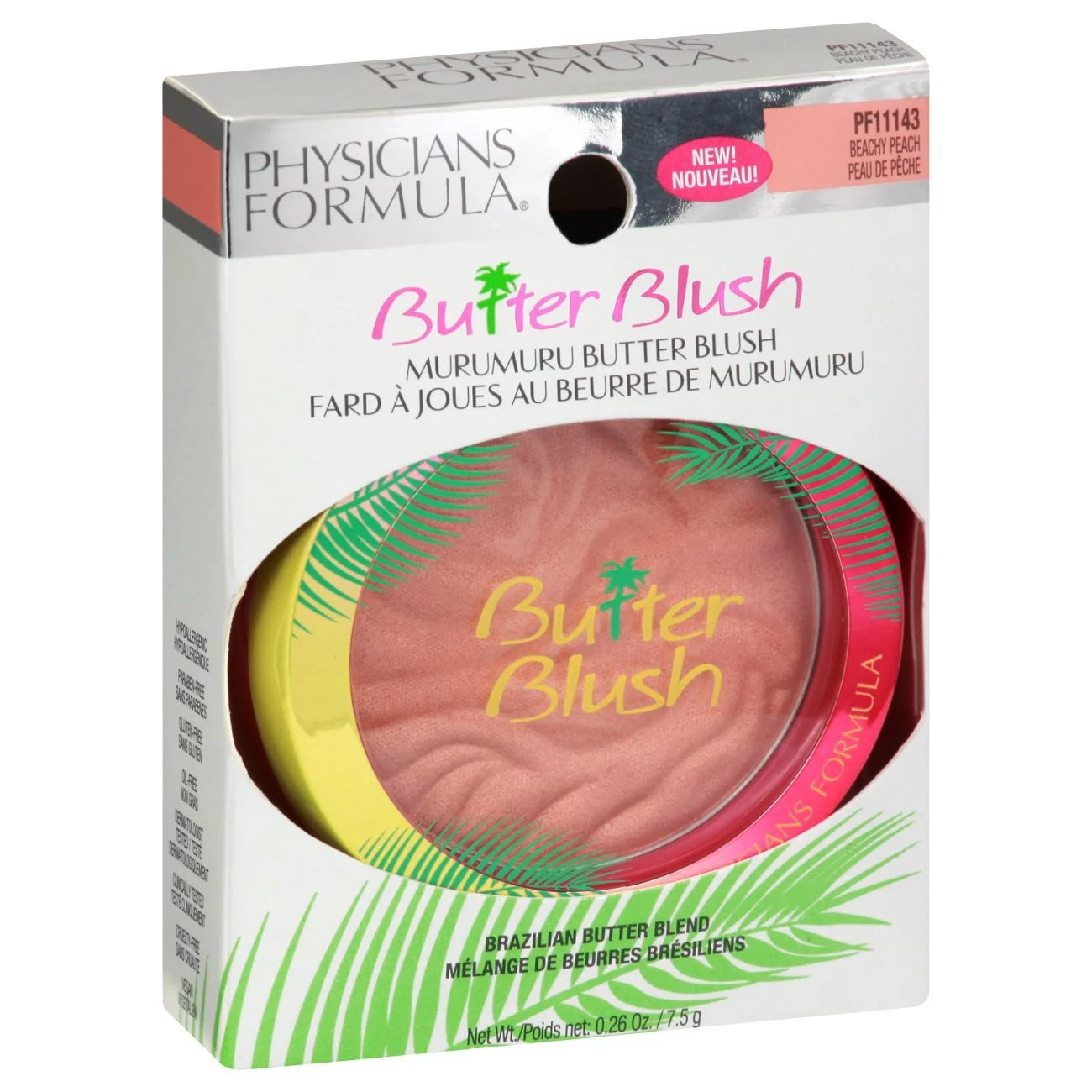 PHYSICIANS FORMULA BUTTER BLUSH "BEACHY PEACH" 7.5g