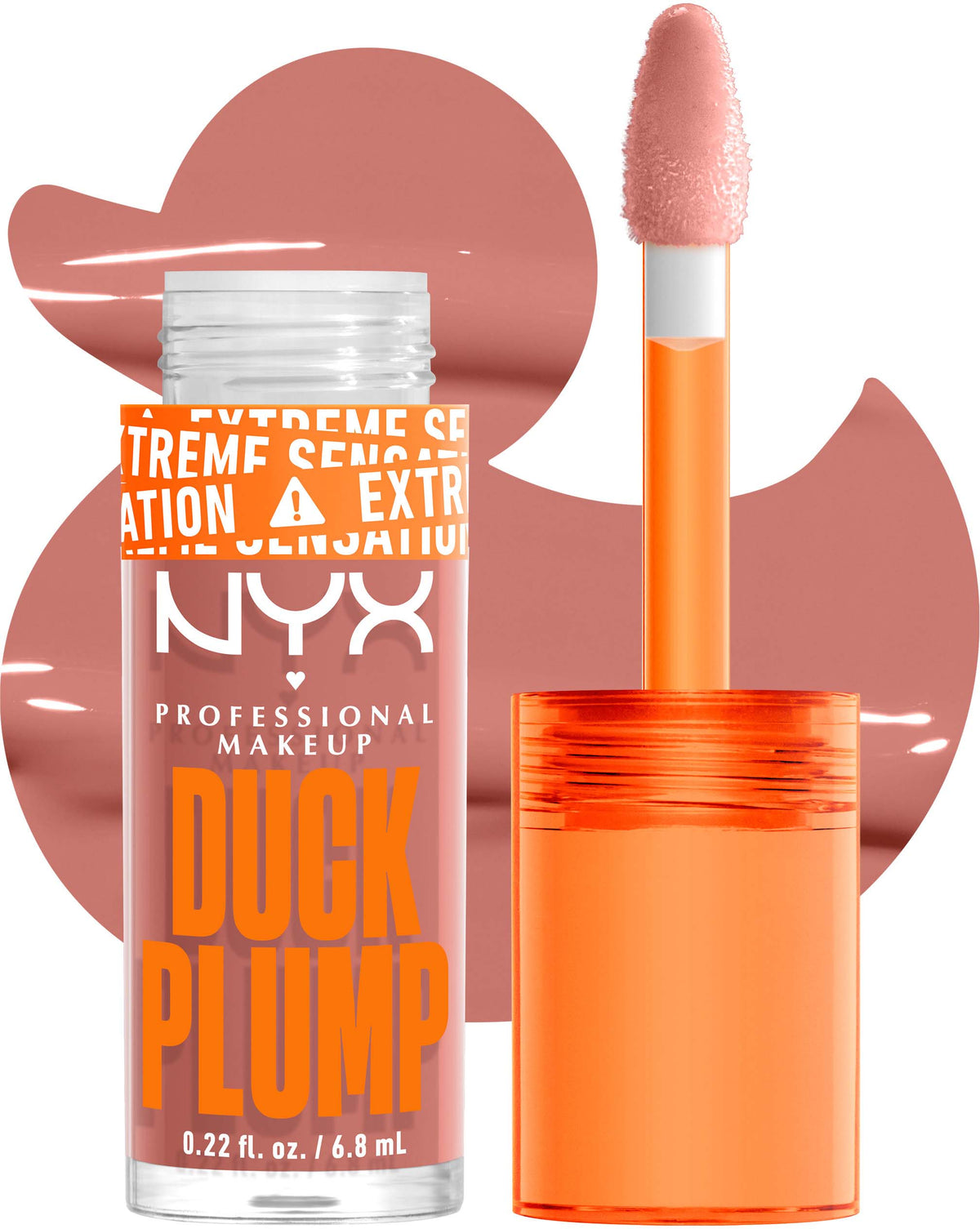 NYX DUCK PLUMP LIP GLOSS Tono 02 BANGIN BARE - Pink Beauty