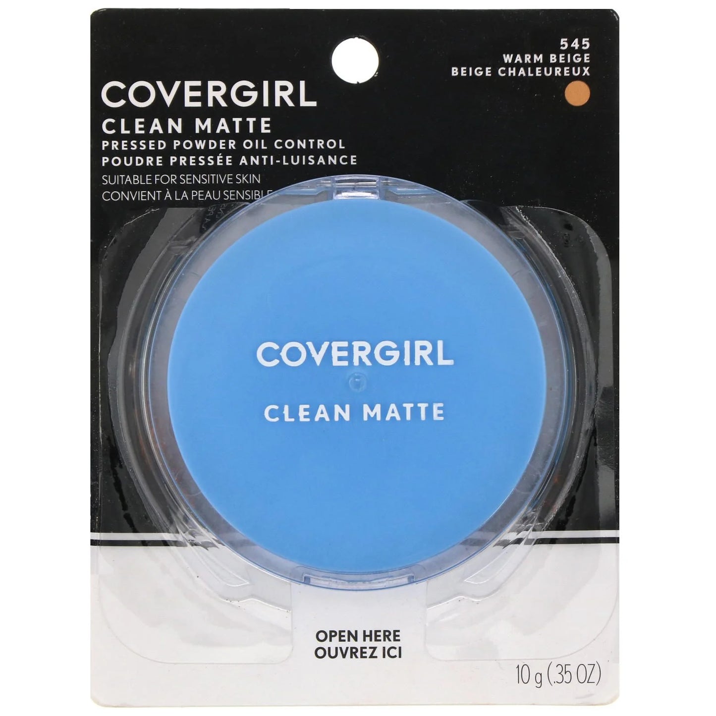 COVERGIRL CLEAN MATTE #545 WARM BEIGE POLVO COMPACTO