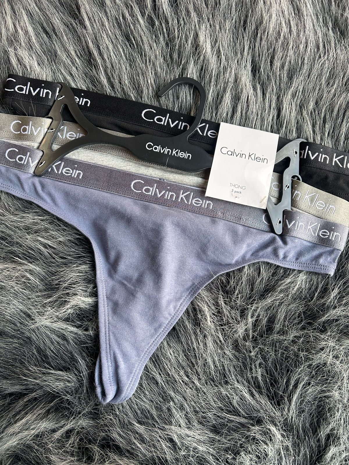 CALVIN KLEIN THONG 3 PACK TALLA S QP2350X-422