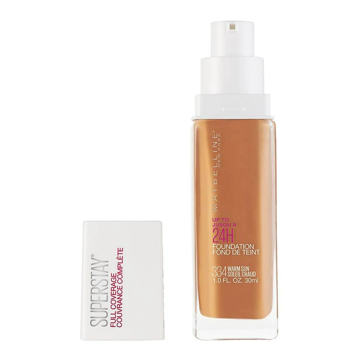 MAYBELLINE SUPERSTAY FULL COVERAGE TONO WARM SUN 334
