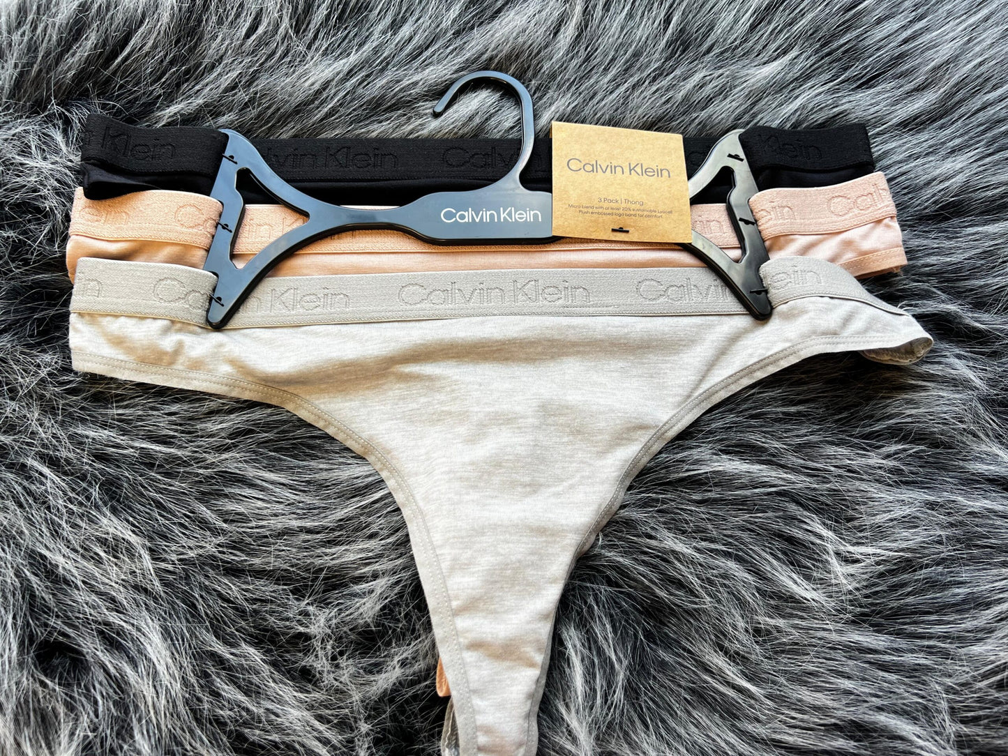CALVIN KLEIN SET DE 3 THONG (TANGAS)