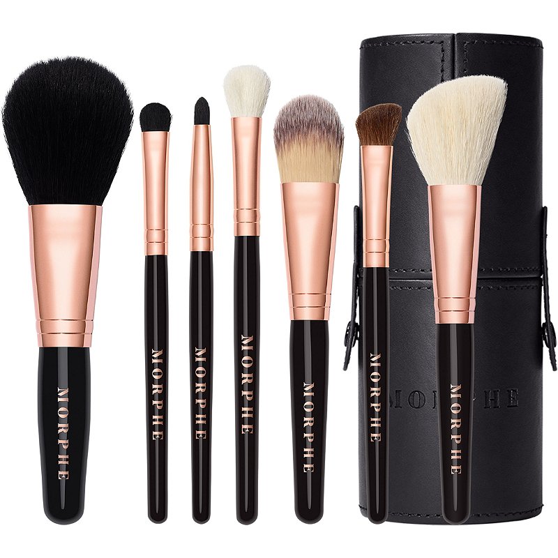 Morphe Rose Baes 7 piece rose gold brush collection