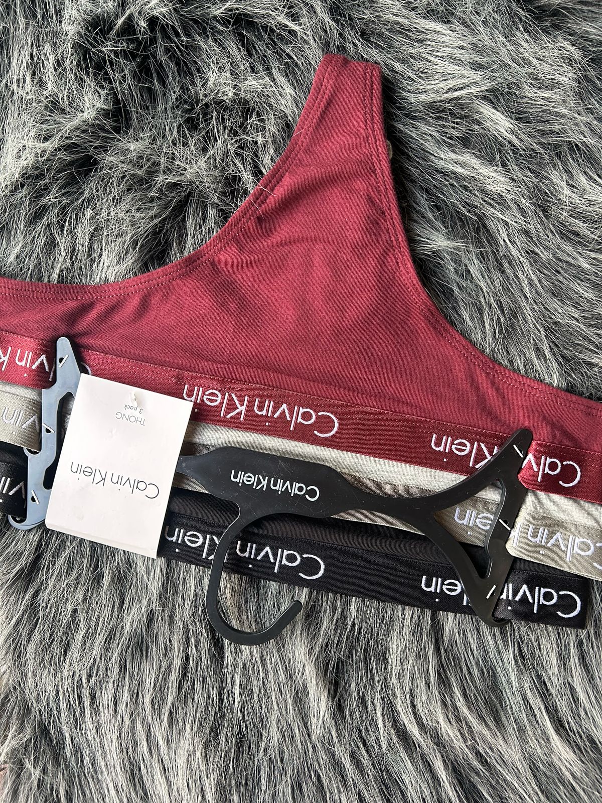 CALVIN KLEIN THONG 3 PACK TALLA S QP2350X-642