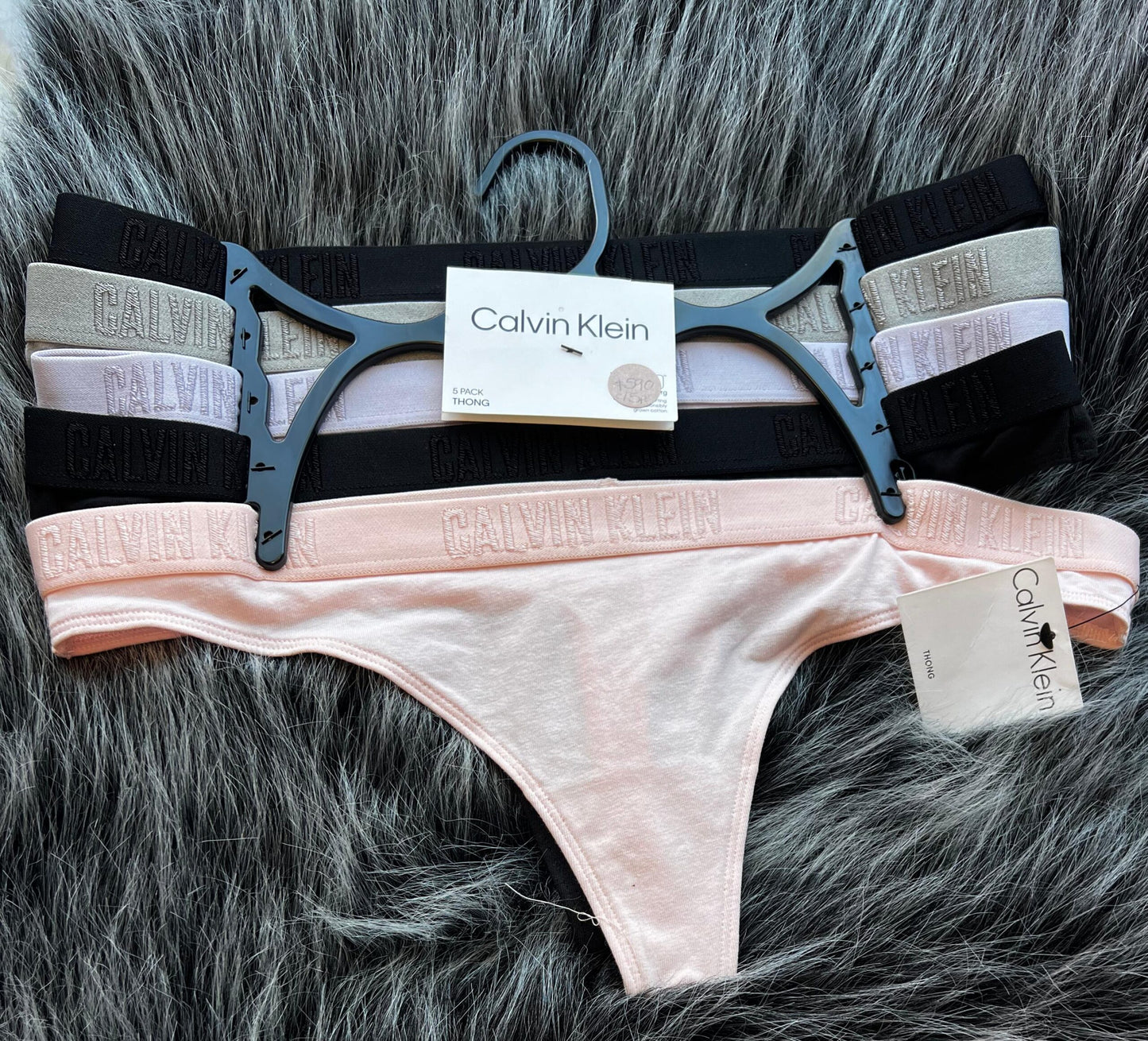 CALVIN KLEIN SET DE 5 THONG (TANGAS)