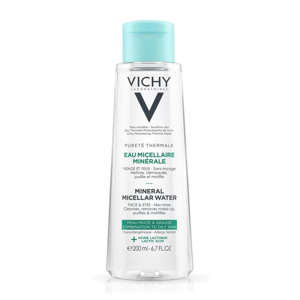 Vichy Pureté Thermale Mineral Micellar Water Piel Mixta A Grasa 200ml