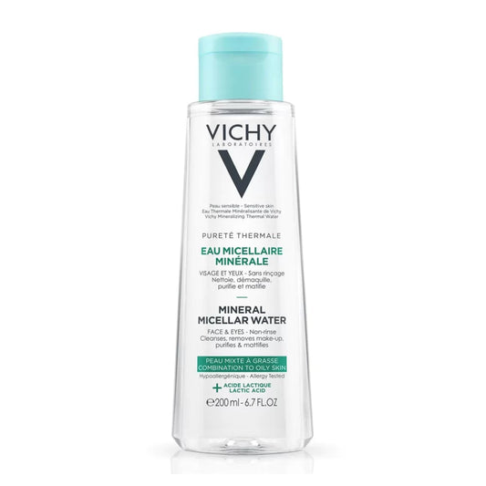 Vichy Pureté Thermale Mineral Micellar Water Piel Mixta A Grasa 200ml