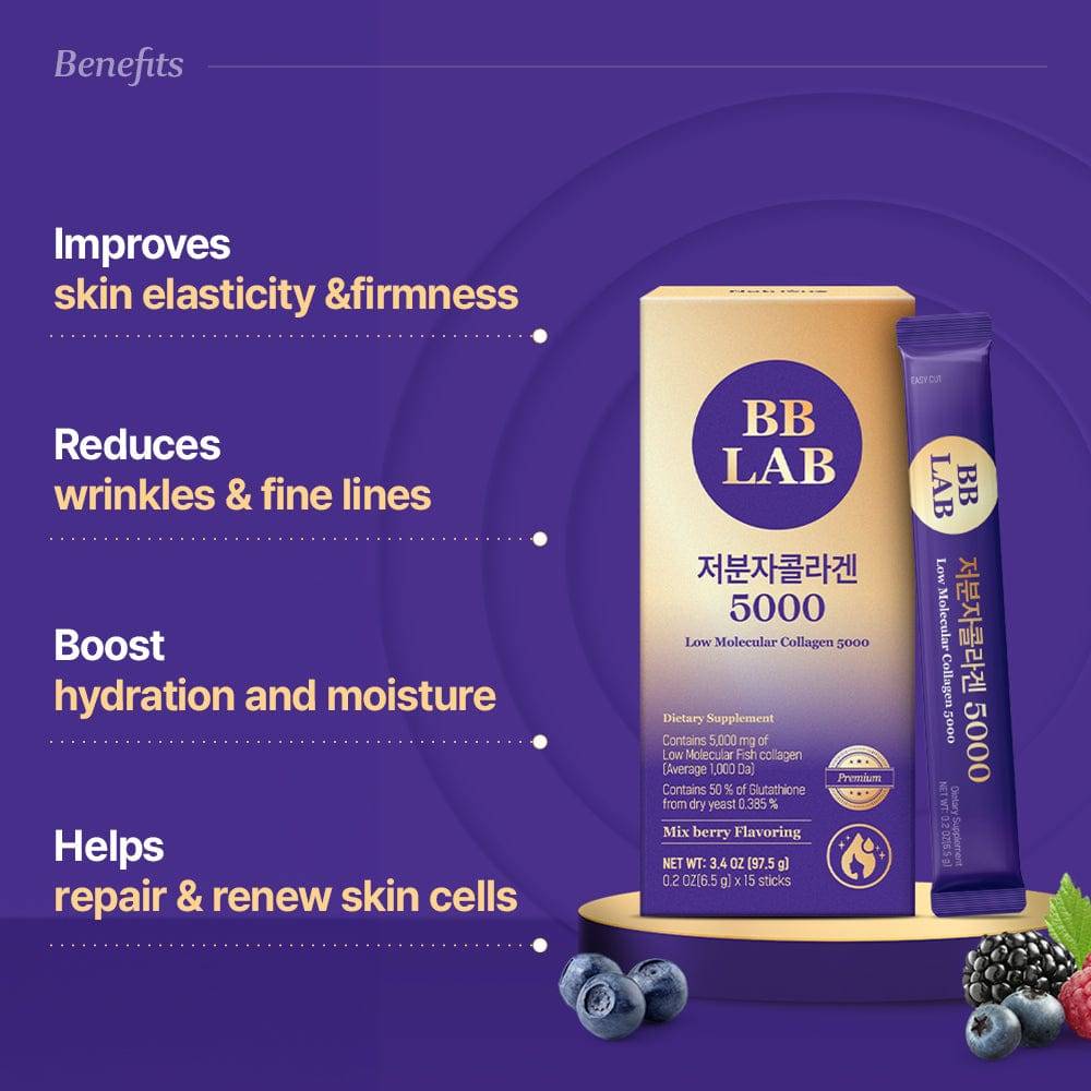 BB LAB - Low Molecular Collagen 5000 - 15 sticks de 6.5grs