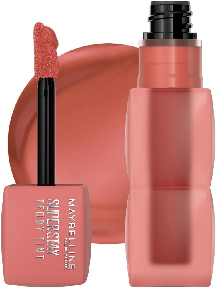 Maybelline Super Stay Teddy Tint Long Lasting Matte Lip Tint 15 Skinnydip - Pink Beauty