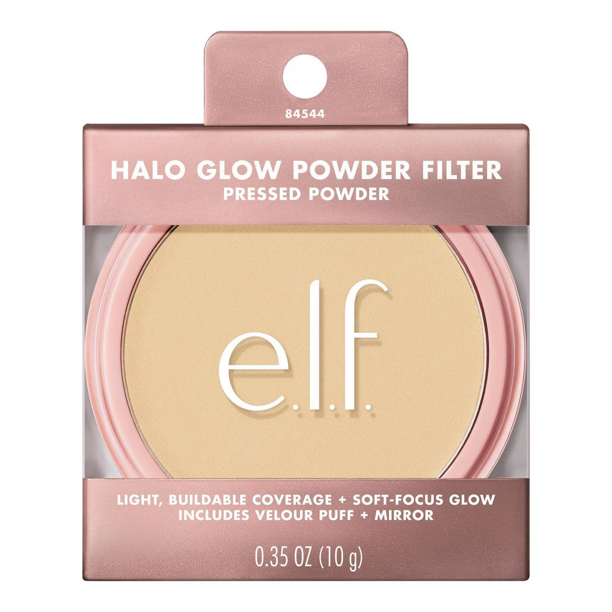 ELF Halo Glow Powder Filter Pressed Powder Tono Fair Warm - Pink Beauty