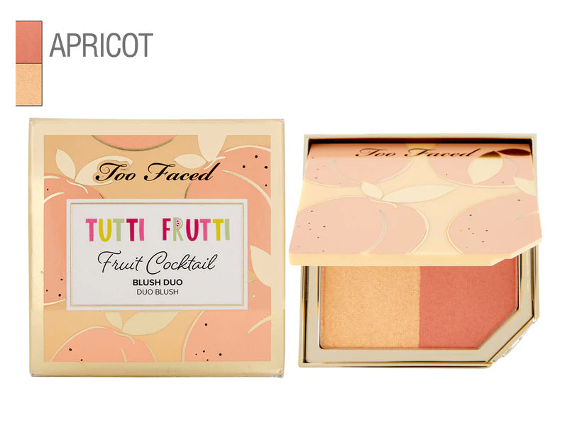 TOO FACED TUTTI FRUTTI FRUIT COCKTAIL BLUSH DUO "APRICOT IN THE ACT" 6.32g