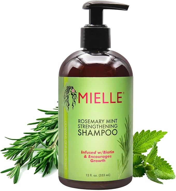 Mielle Organics Rosemary Mint Strengthening Shampoo con Biotina 355ml - Pink Beauty