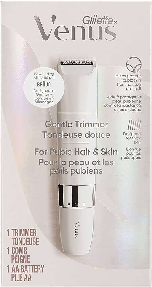 GILLETTE VENUS RECORTADORA SUAVE PARA EL VELLO PÚBICO Y LA PIEL
