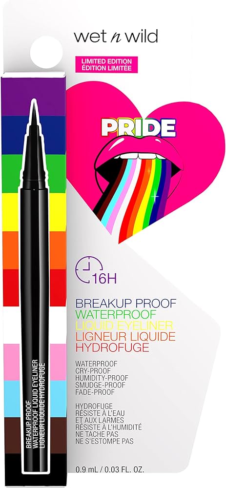 WET N WILD PRIDE BREAKUP PROOF WATERPROOF LIQUID EYELINER "ULTRA BLACK"