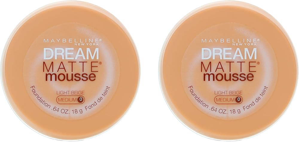 MAYBELLINE DREAM MATTE MOUSSE LIGHT BEIGE MEDIUM 0