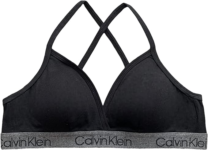 Calvin Klein Bralette Negro (qp2397-001)/Gris - M