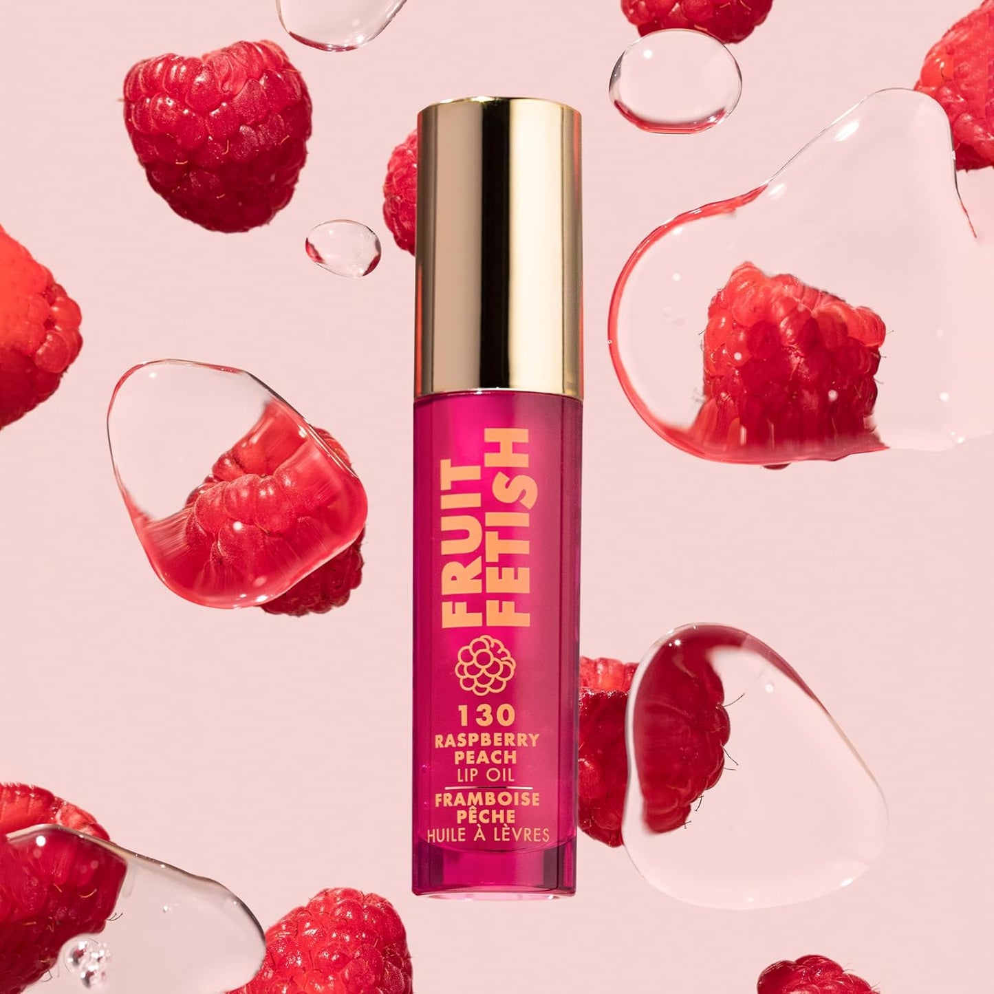MILANI FRUIT FETISH LIP OIL "130 RASPBERRY PEACH"