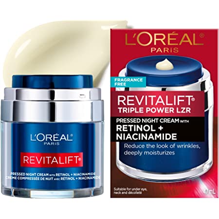 LOREAL REVITALIFT PRESSED NIGHT CREAM WITH RETINOL + NIACINAMIDE 48 G