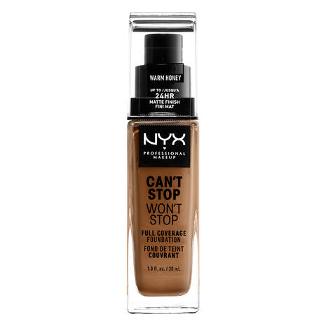 NYX CAN'T STOP WON'T STOP FULL COVERAGE FOUNDATION "WARM HONEY" 30ml