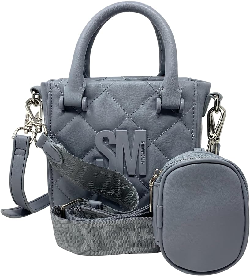 STEVE MADDEN BASALT GREY CROSSBODY