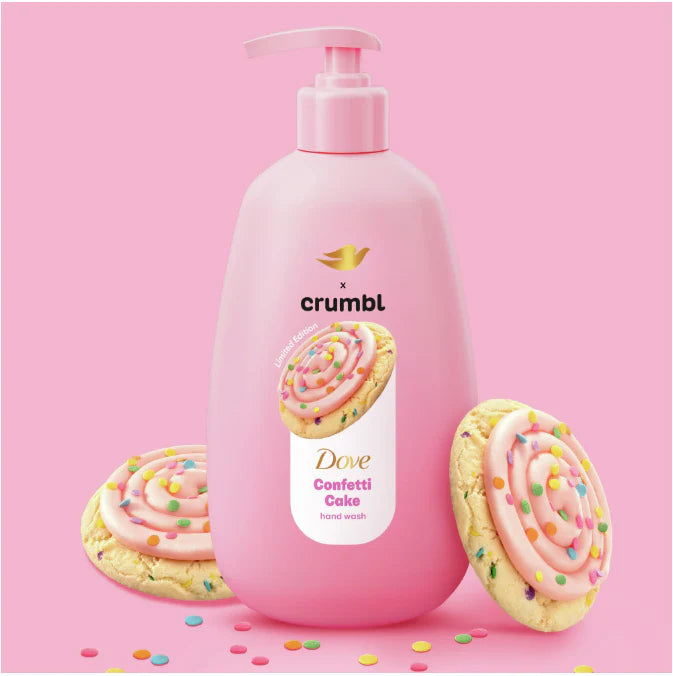 DOVE X CRUMBL CONFETTI CAKE HAND WASH - Pink Beauty