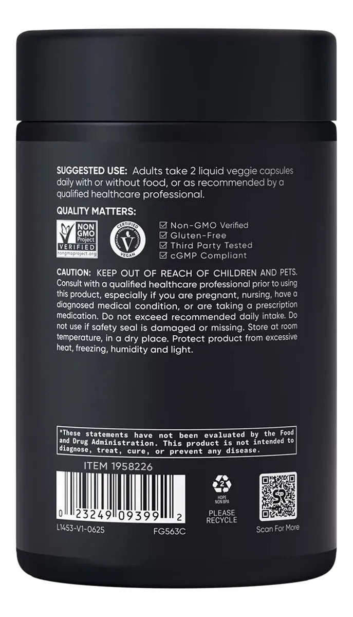 Sports Research Liposomal Vitamina C 500 Mg 120 Capsulas Sin Sabor
