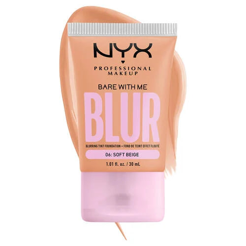 NYX BARE WITH ME BLUR BLURRING TINT FOUNDATION #06 SOFT BEIGE