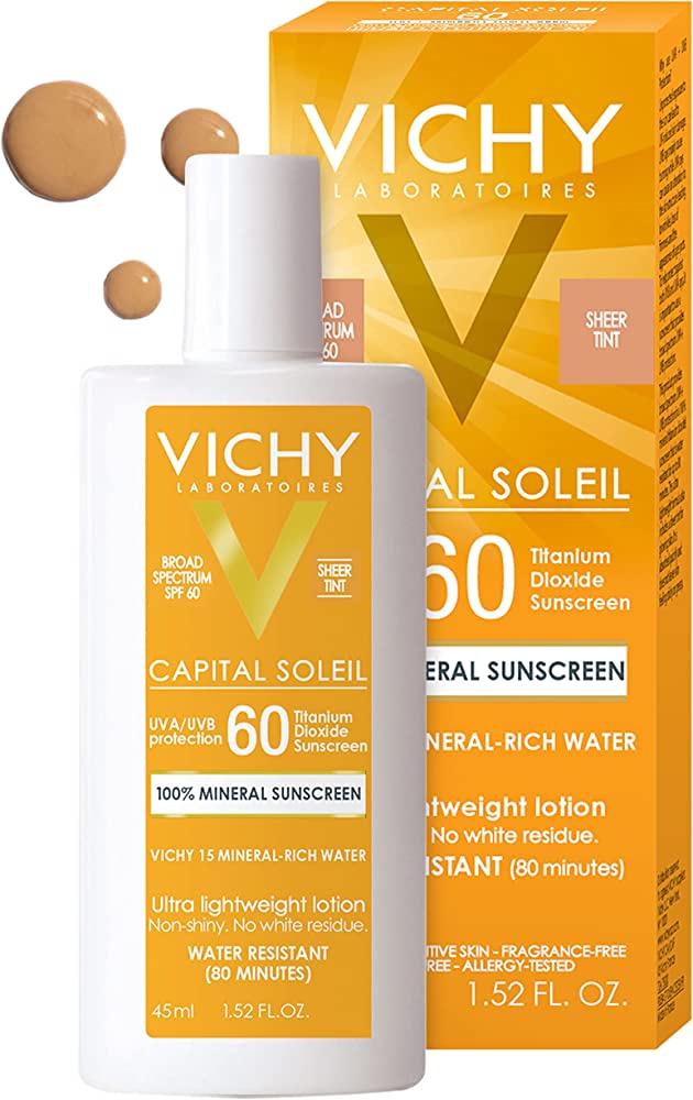 Vichy Capital Soleil Tinted 100% Mineral Sunscreen Spf 60