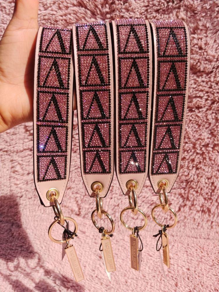 Victorias Secret Llavero Ringstone Bling Bling - Rosa
