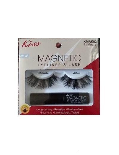 KISS MAGNETIC EYELINER & LASH "INFATUATE" - Pink Beauty