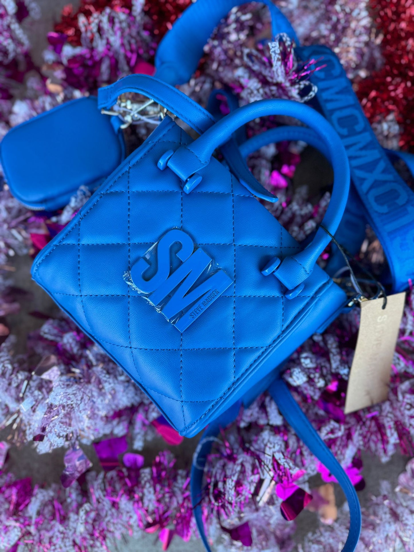 STEVE MADDEN SAPPHIRE BLUE CROSSBODY