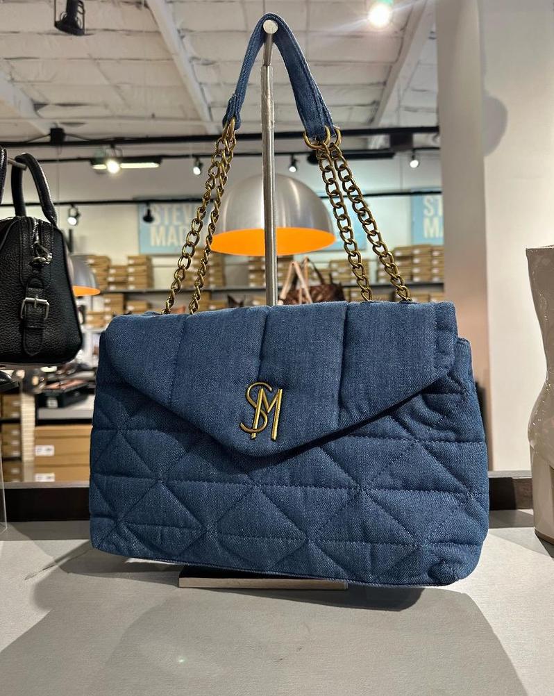 STEVE MADDEN DENIM BBRITNEY SHOULDER BAG
