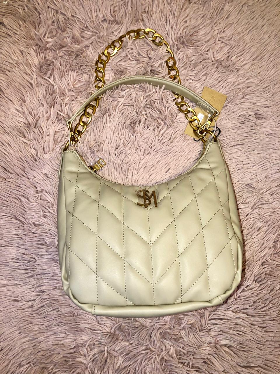 STEVE MADDEN TIMELESS TAUPE SHOULDER BAG