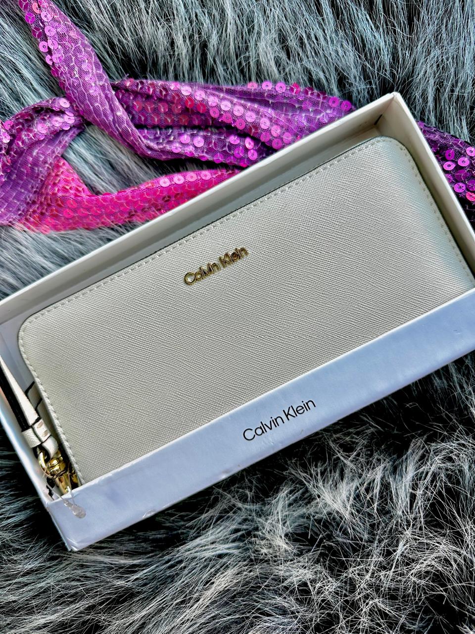 CARTERA CALVIN KLEIN BEIGE