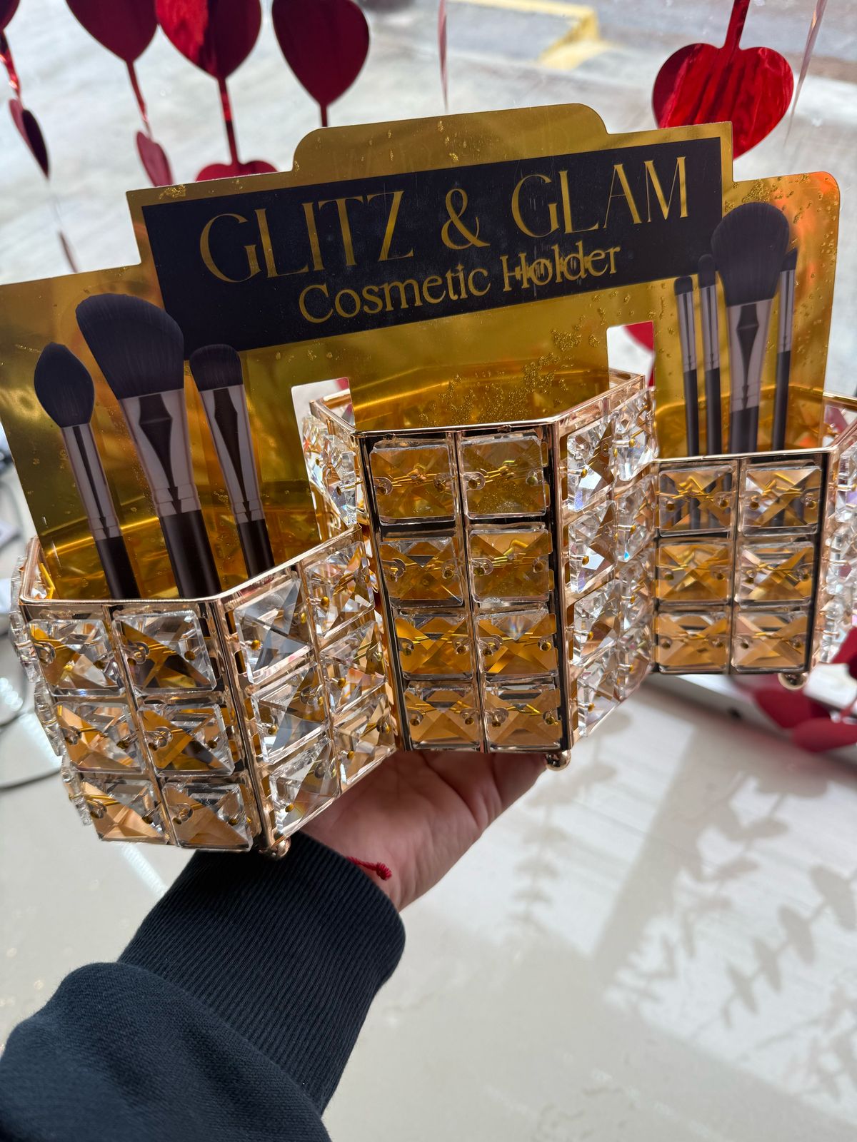 GLITZ AND GLAM Cosmetic holder 3 espacios