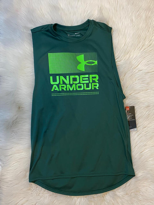 Under Armour Velocity Tank p/Caballero Color "Verde Pino" - Talla "M"