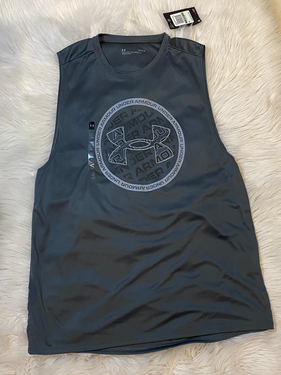 Under Armour Velocity Tank p/Caballero Color "Gris" - Talla "L"