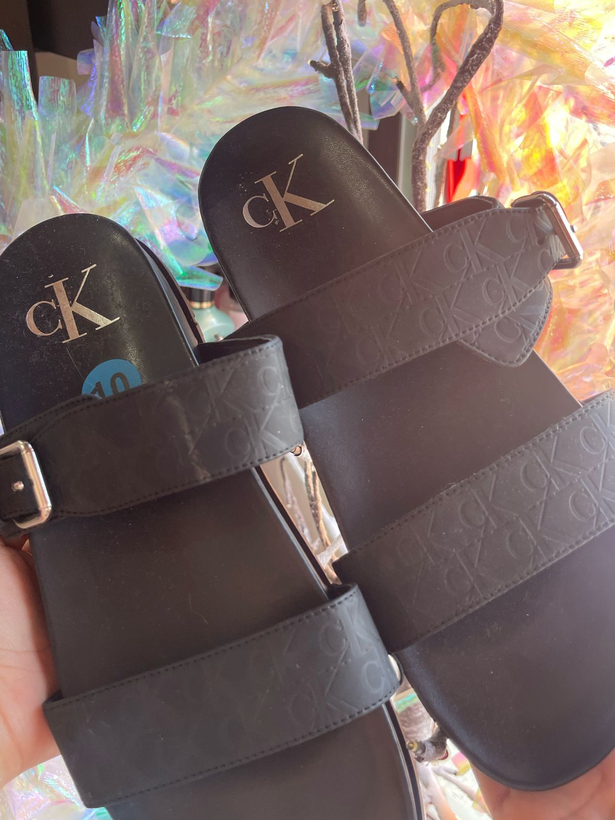 Sandalia CALVIN KLEIN Color Negro Talla 7 MX