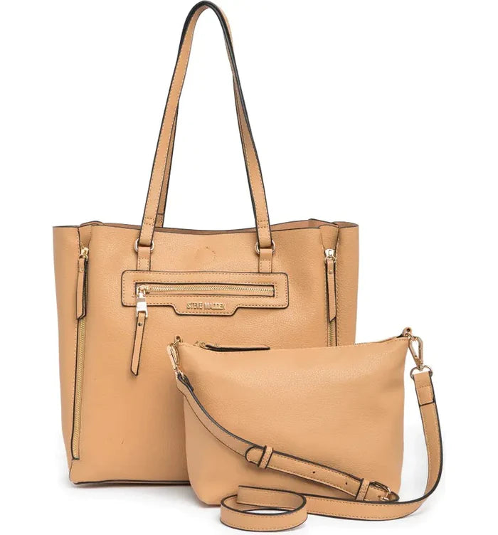 STEVE MADDEN B TERRA UNLINED TOTE WITH ZIP POUCH