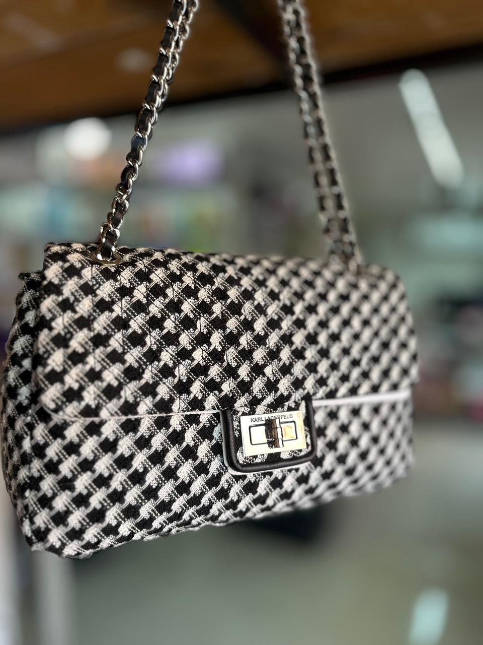 BOLSA KARL LAGERFELD BLANCO/NEGRO