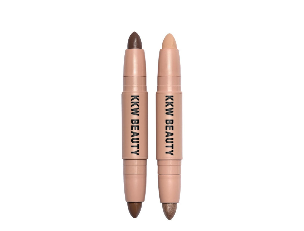 KKW BEAUTY CREME CONTOUR & HIGHLIGHT SET DEEP DARK - Pink Beauty