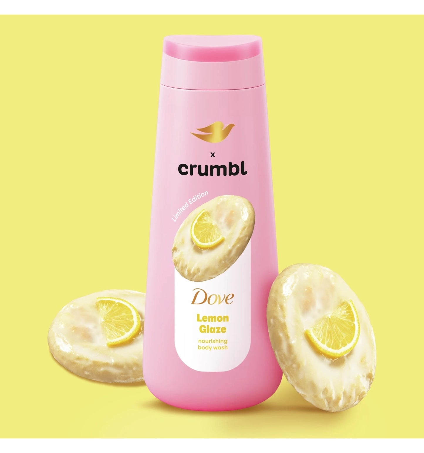 DOVE X CRUMBL LEMON GLAZE BODY WASH