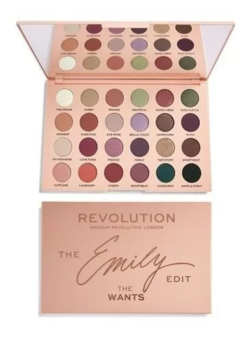 Palette Emily The Wants Makeup Revolution - Pink Beauty
