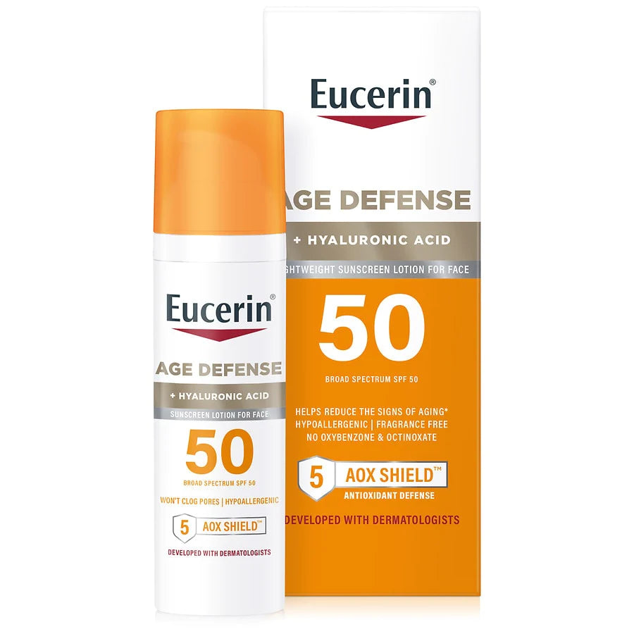 Eucerin Age Defense+hyaluronic Acid Sunscreen Spf50, 75ml