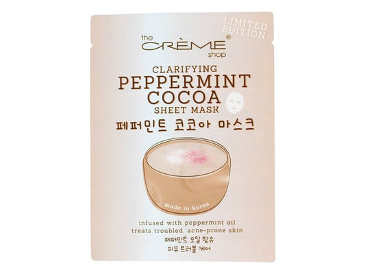THE CREME CLARIFYING PEPPERMINT COCOA SHEET MASK