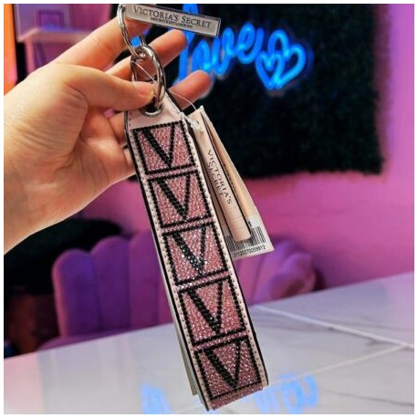 Victorias Secret Llavero de mano Rosa