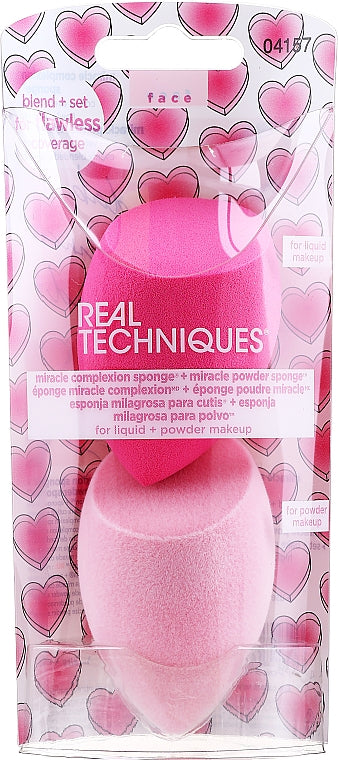 REAL TECHNIQUES MIRACLE COMPLEXION SPONGE+MIRACLE POWDER SPONGE #04157