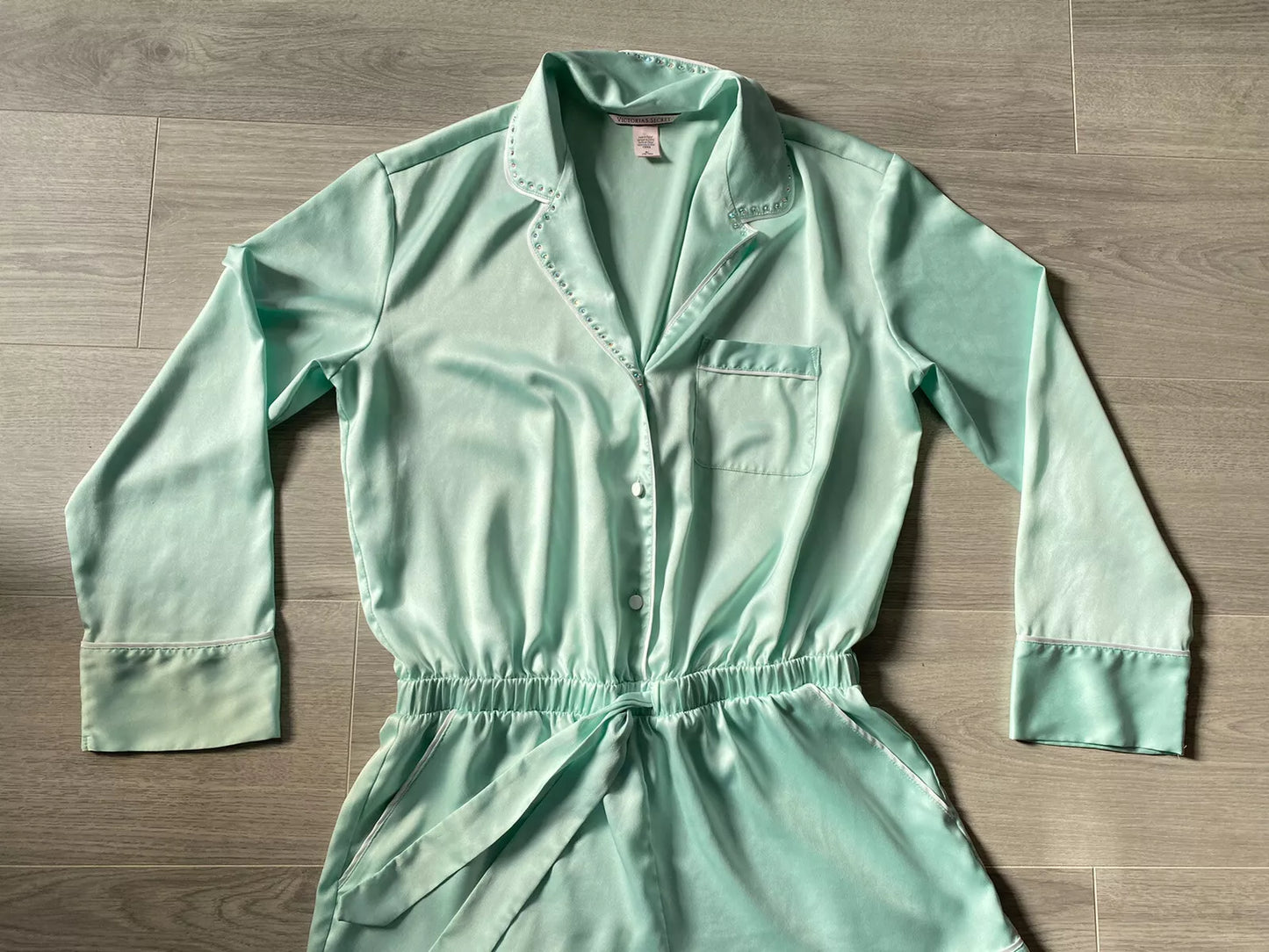 VICTORIA´S SECRET PIJAMA MENTA TALLA S