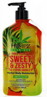 HEMPZ TART & CREAMY HERBAL BODY MOISTURIZER SWEET PINEAPPLE & HONEY MELON